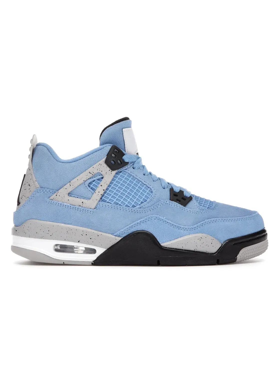 Детские кроссовки с замшевым верхом Jordan 4 Retro University Blue — изображение 1 из 4, синий/серый/белый/черный