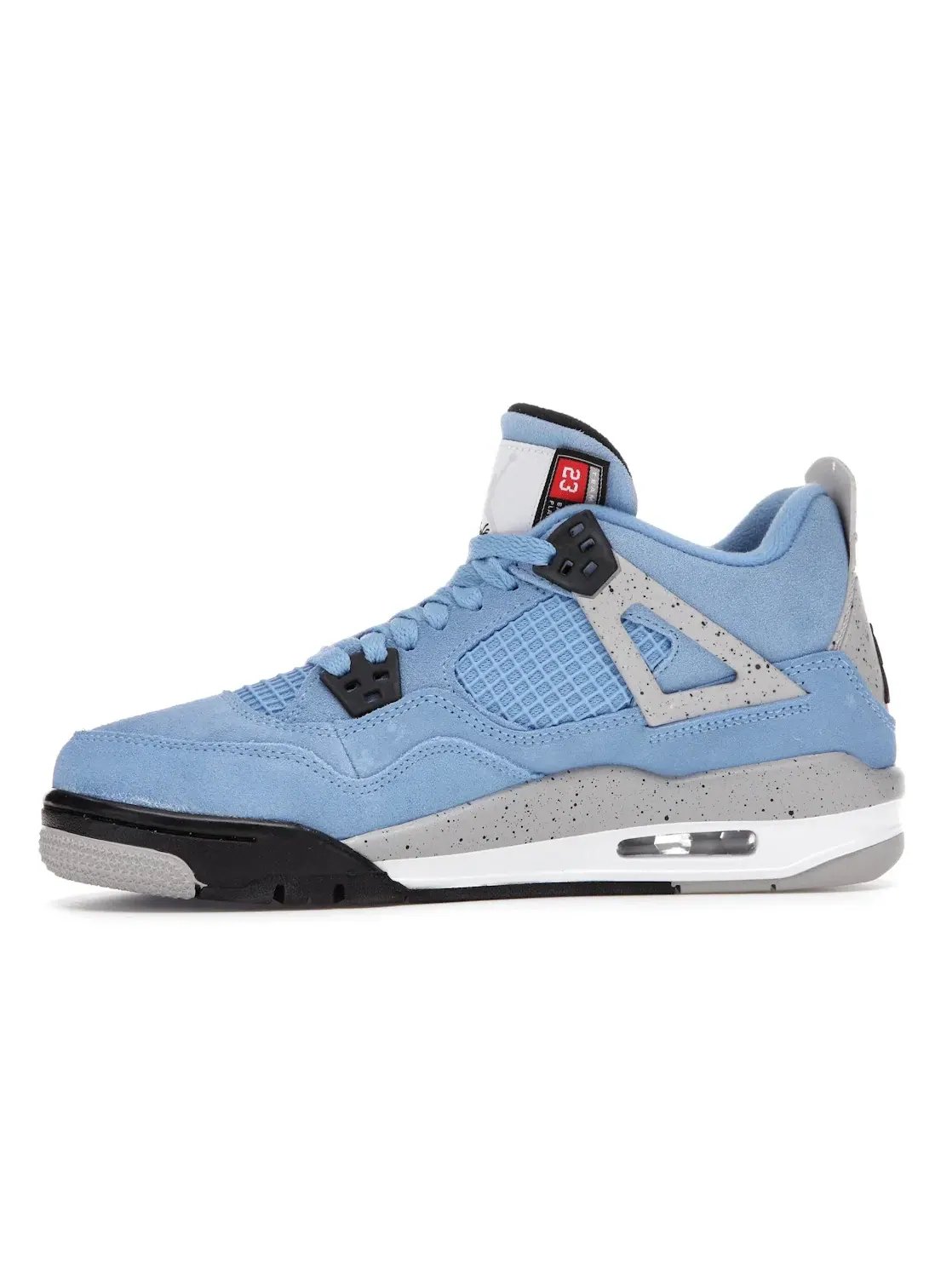 Детские кроссовки с замшевым верхом Jordan 4 Retro University Blue — изображение 3 из 4, синий/серый/белый/черный