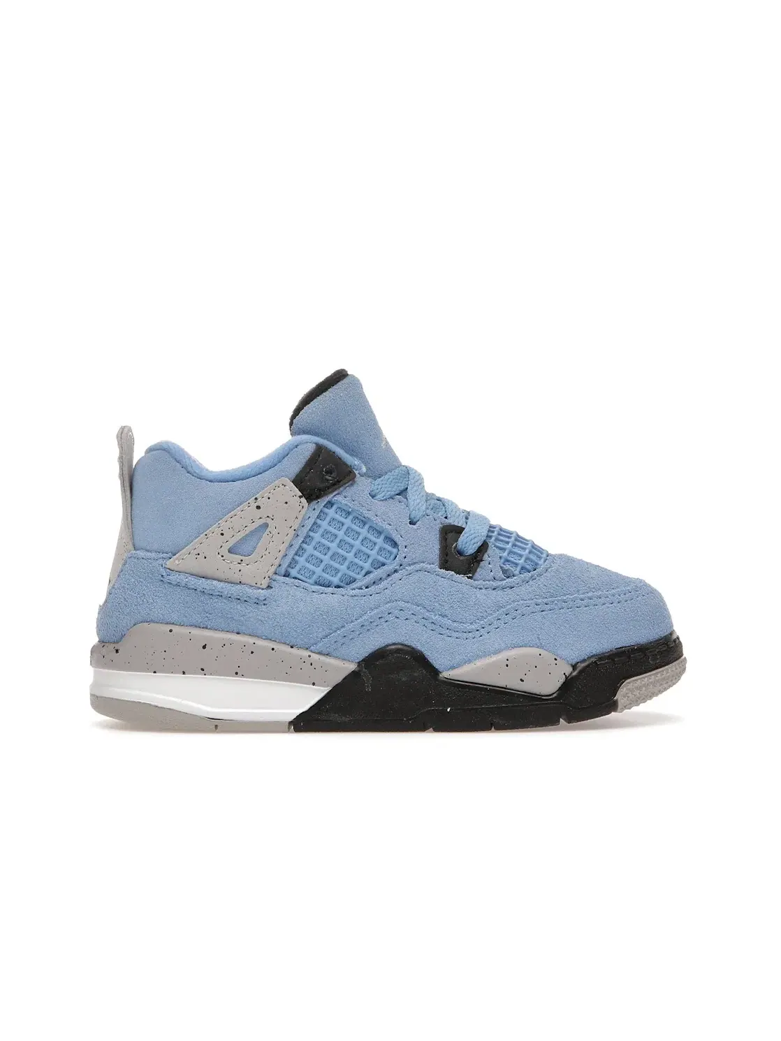 Детские кроссовки Lifestyle с замшевым верхом Jordan 4 Retro — изображение 1 из 4, синий/серый/белый/черный
