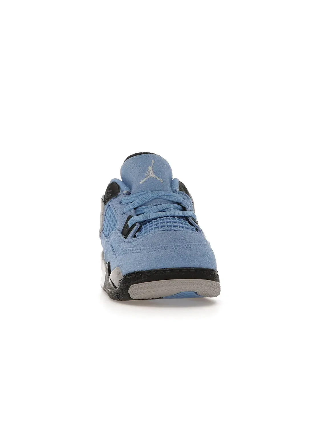 Детские кроссовки Lifestyle с замшевым верхом Jordan 4 Retro — изображение 2 из 4, синий/серый/белый/черный
