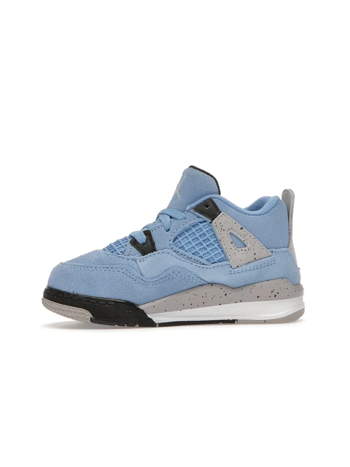 Детские кроссовки Lifestyle с замшевым верхом Jordan 4 Retro — изображение 3 из 4, синий/серый/белый/черный