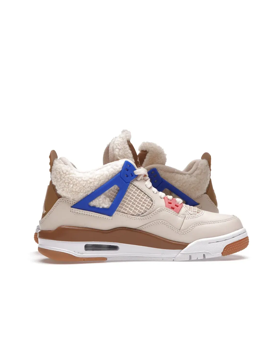 Детские кроссовки с принтом Jordan 4 Retro Wild Things Jordan — изображение 3 из 4, белый темный красный