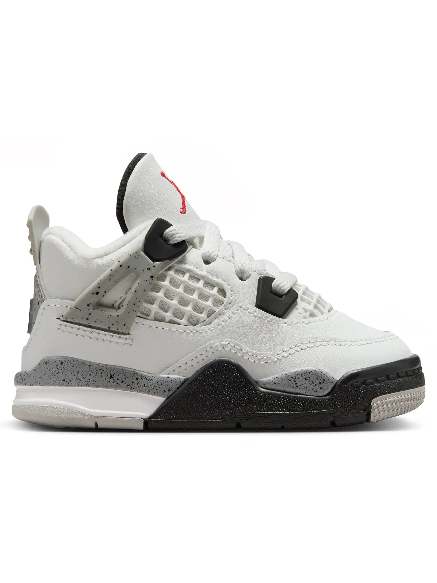 Детские кроссовки Lifestyle Jordan 4 Retro белые с красным и серым — изображение 1 из 1