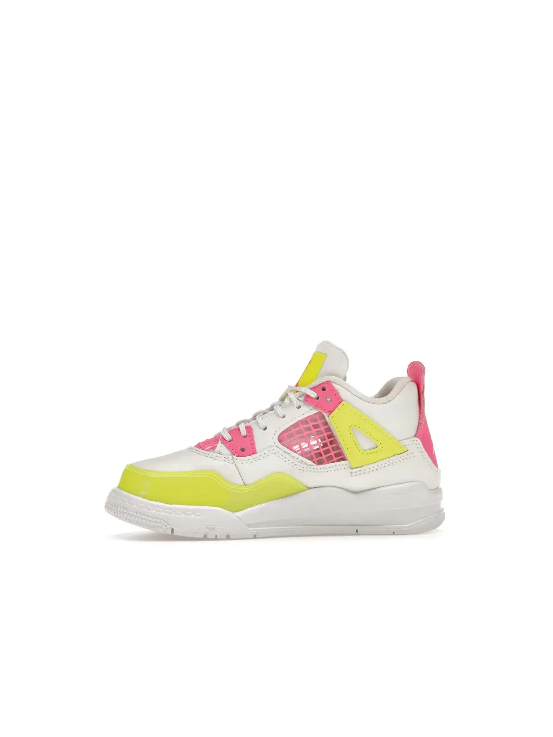 Детские кроссовки Lifestyle с цветными акцентами Jordan 4 Retro — изображение 3 из 4, белый/-розовый