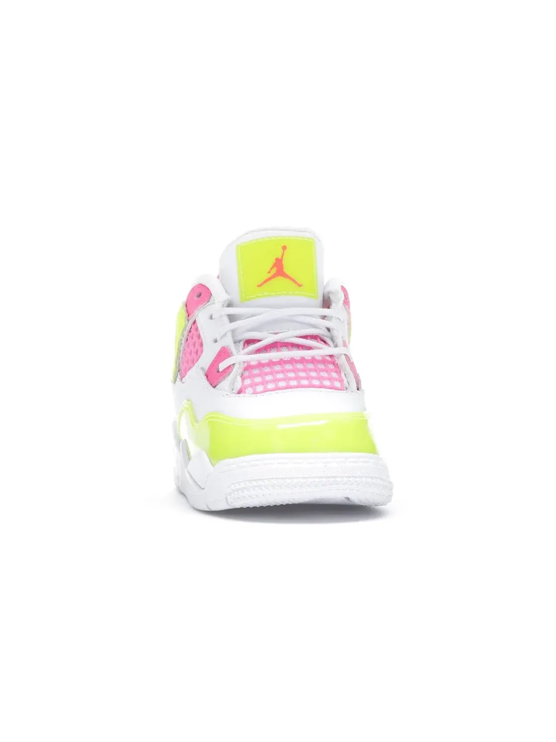 Детские кроссовки с цветными акцентами Jordan 4 Retro — изображение 2 из 4, белый/-розовый