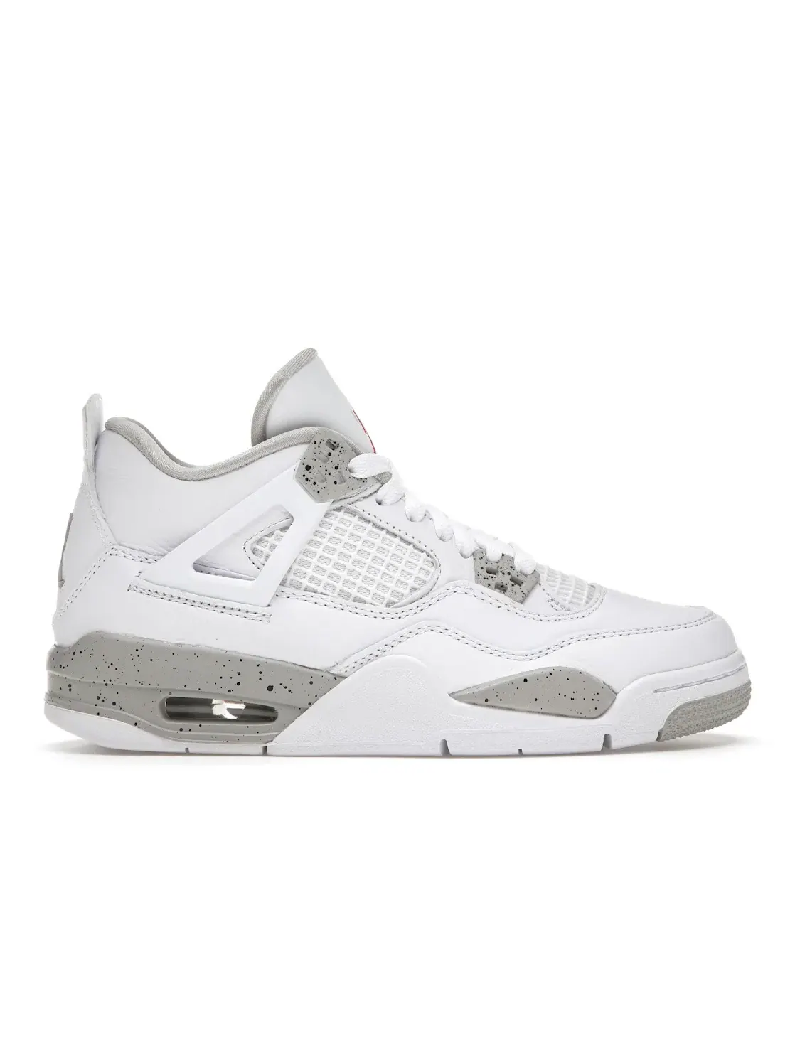 Детские кроссовки с сетчатым верхом Jordan 4 Retro White Oreo (2021) (GS) Jordan — изображение 1 из 4
