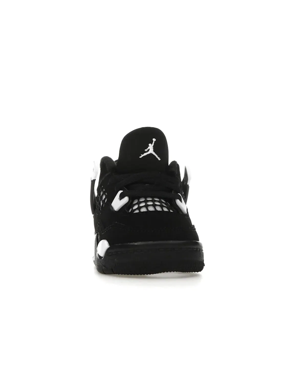 Детские кроссовки с верхом из нубука Jordan 4 Retro — изображение 2 из 4, черный/белый/черный