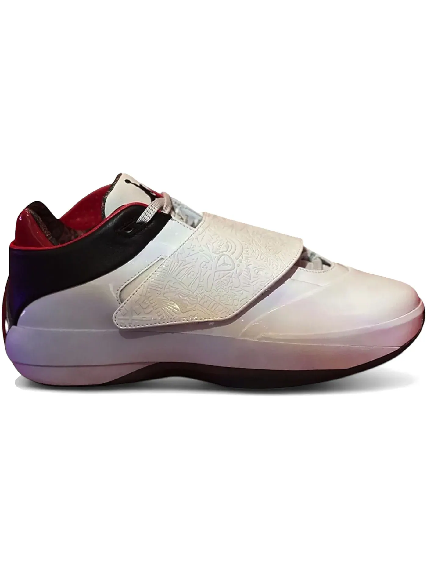 Мужские кроссовки с высоким контрастом Jordan 40-20 Jordan — изображение 1 из 1, белый/черный/красный