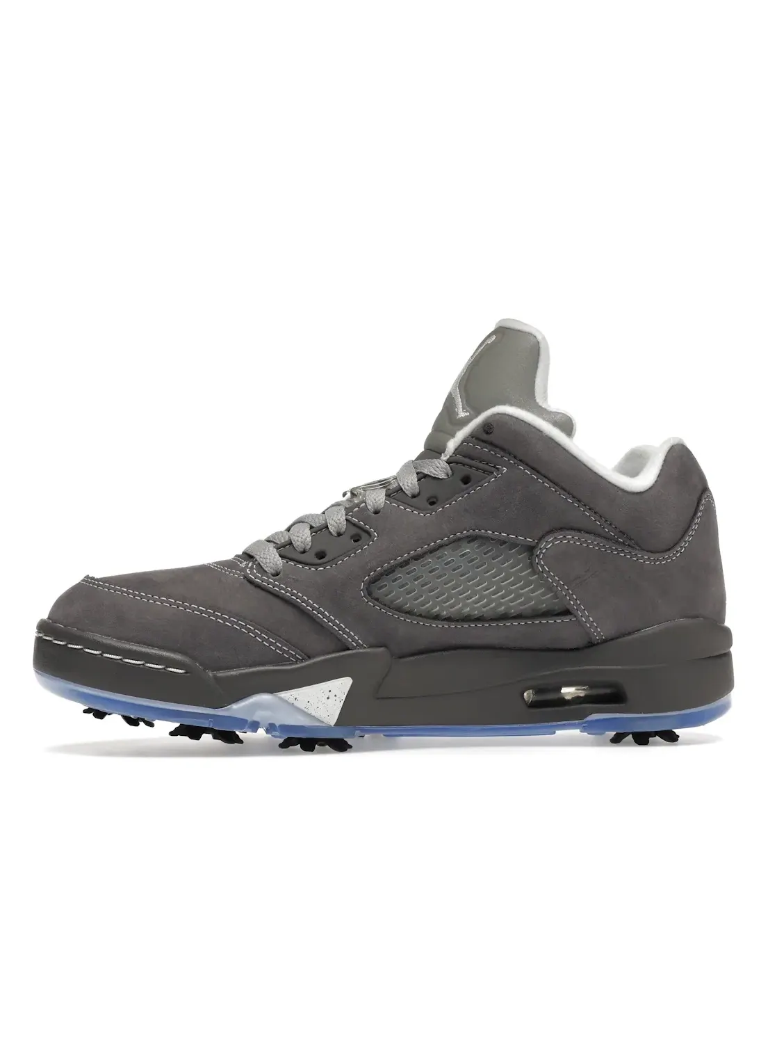 Мужские кроссовки для гольфа с белой контрастной строчкой Jordan 5 Golf Low Jordan — изображение 3 из 4, серый