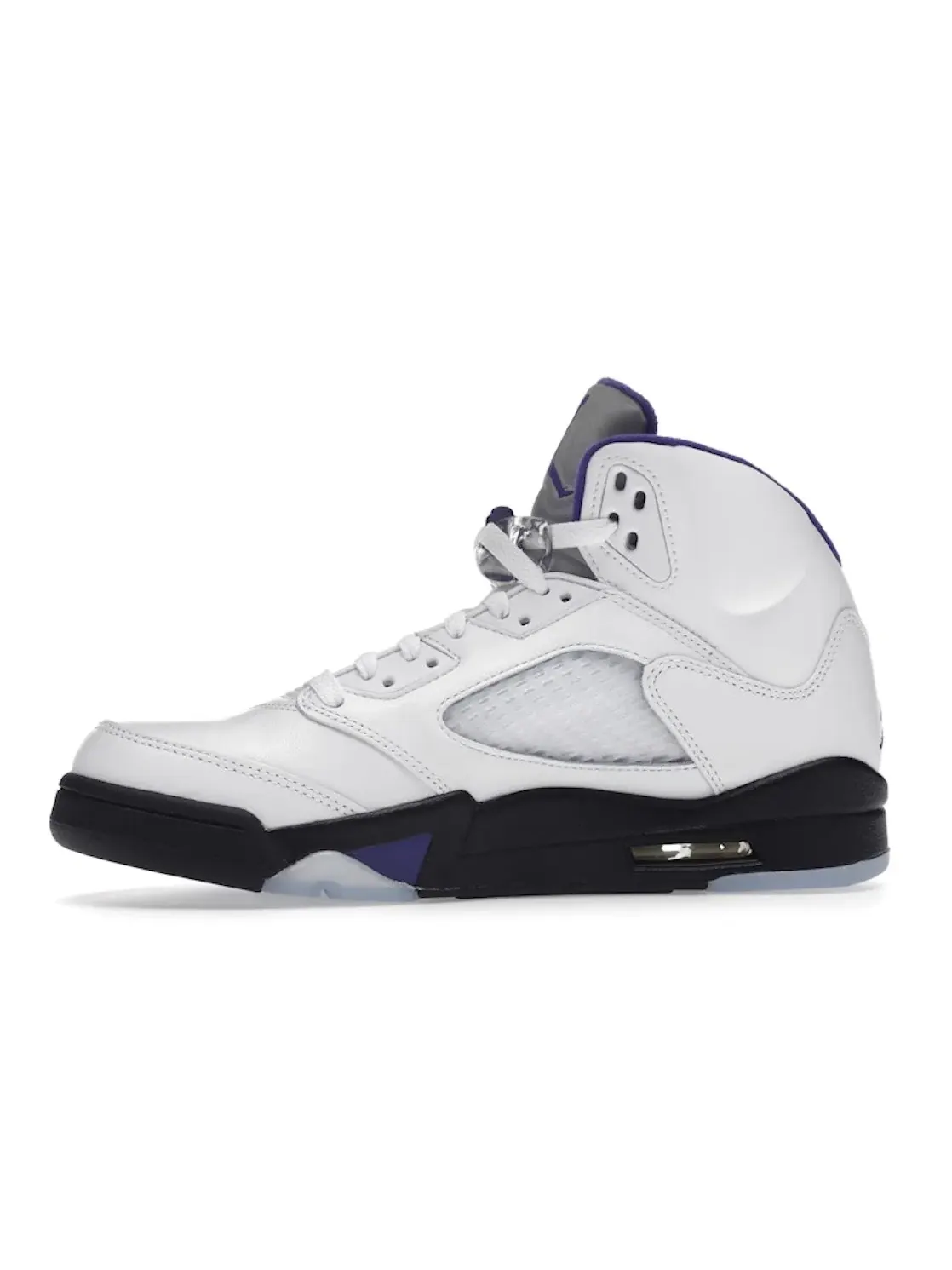 Мужские кроссовки с принтом Jordan 5 Retro Jordan — изображение 3 из 4, белый/темный-черный