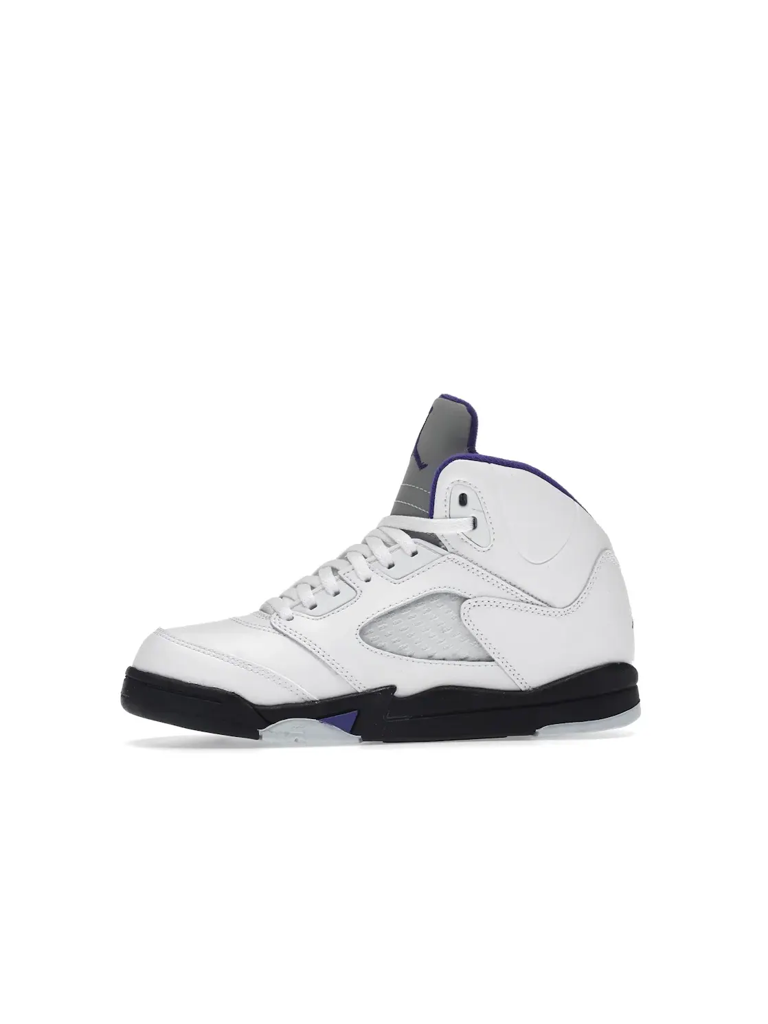 Детские кроссовки с высоким верхом Jordan 5 Retro — изображение 3 из 4, белый/темный-черный