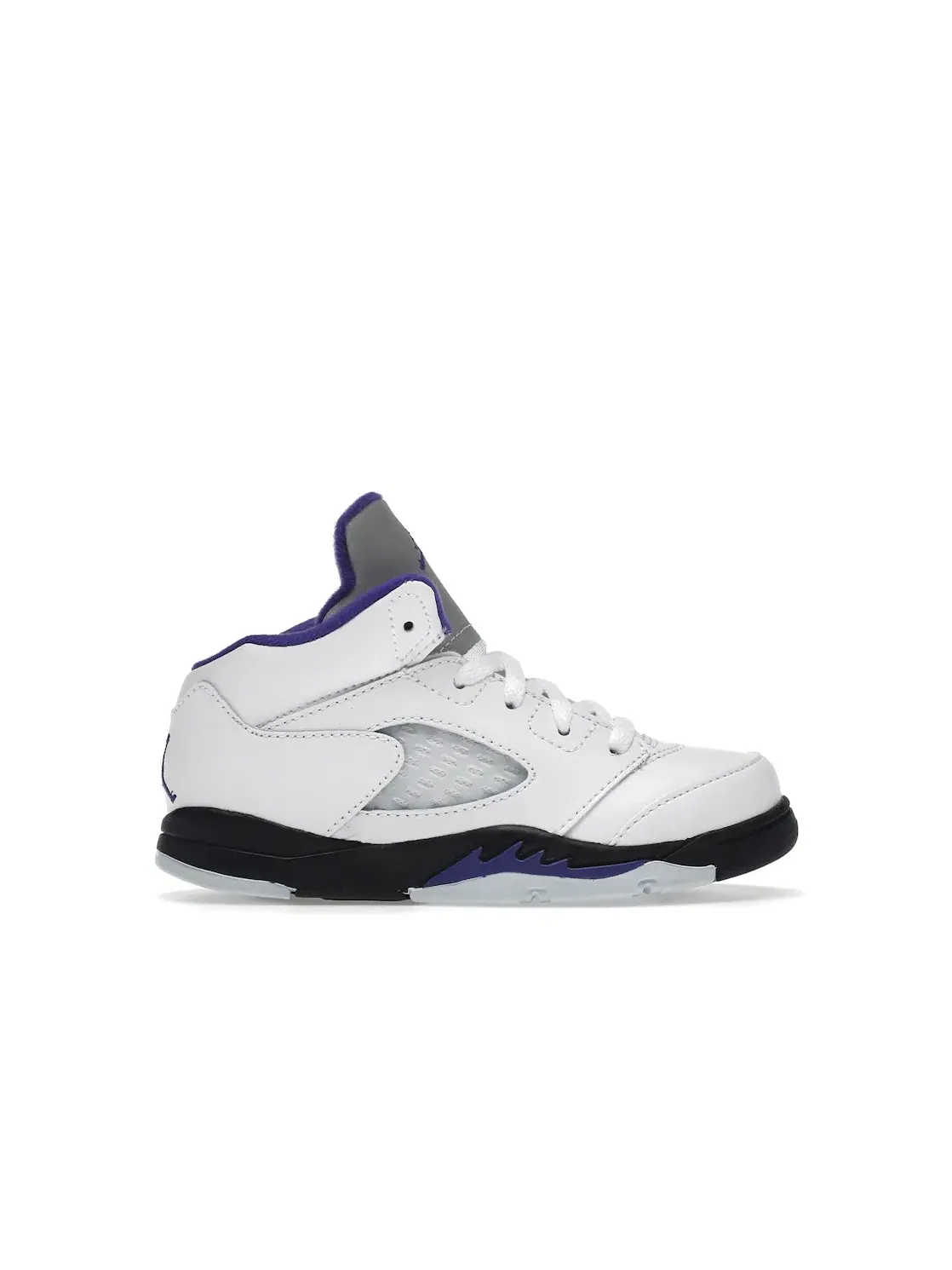 Детские кроссовки с принтом Jordan 5 Retro Jordan — изображение 1 из 4, белый/темный-черный
