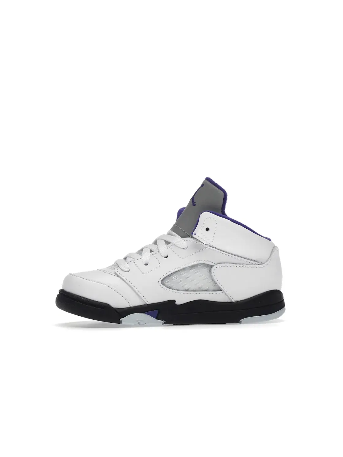 Детские кроссовки с принтом Jordan 5 Retro Jordan — изображение 3 из 4, белый/темный-черный