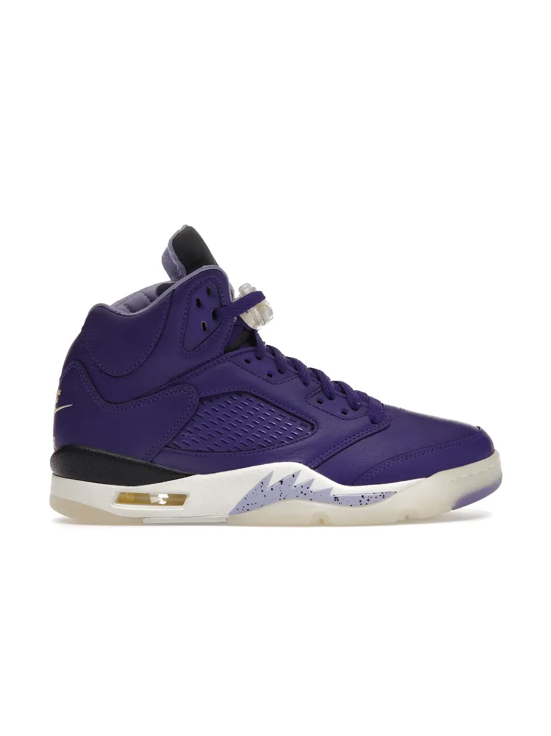 Мужские кроссовки Lifestyle с высоким берцем Jordan 5 Retro Jordan — изображение 1 из 4, фиолетовый/желтый