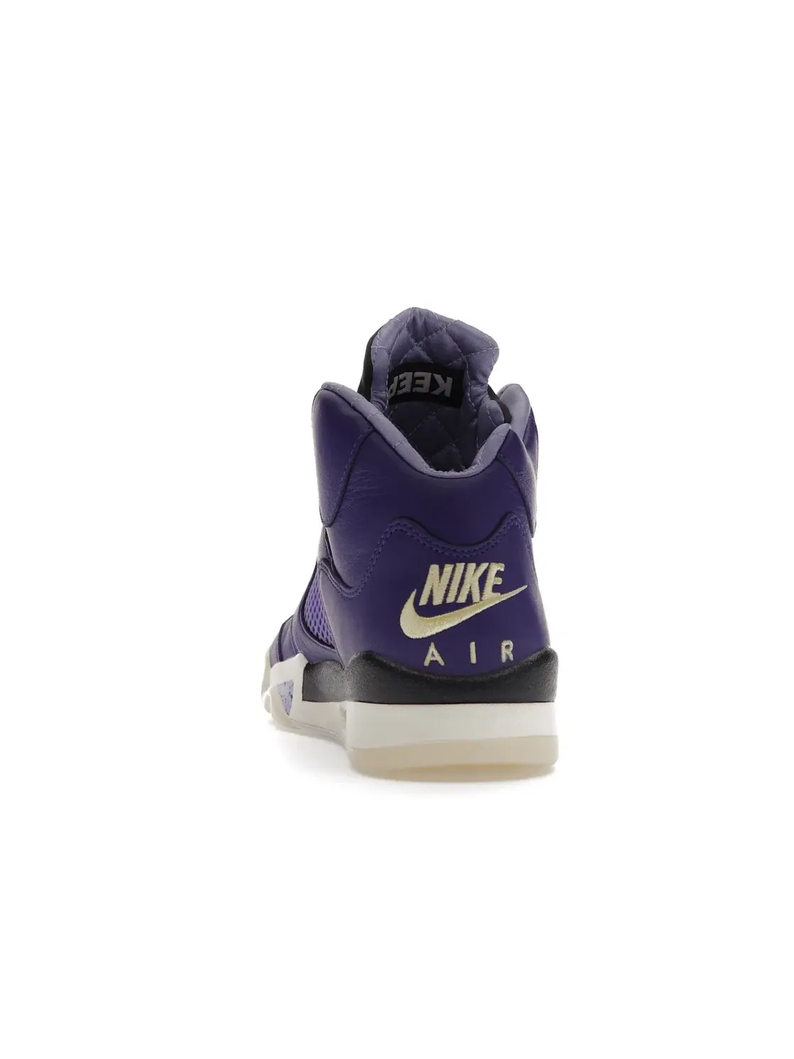 Мужские кроссовки Lifestyle с высоким берцем Jordan 5 Retro Jordan — изображение 4 из 4, фиолетовый/желтый