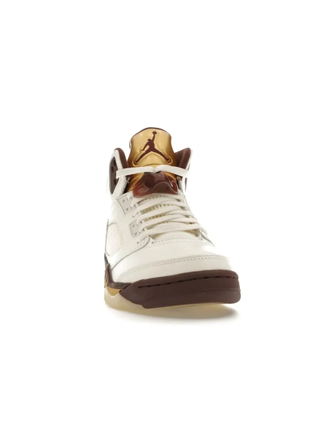 Женские кроссовки с премиальной замшей Jordan 5 Retro Golden Ticket Jordan — изображение 2 из 4, металлик золотистый