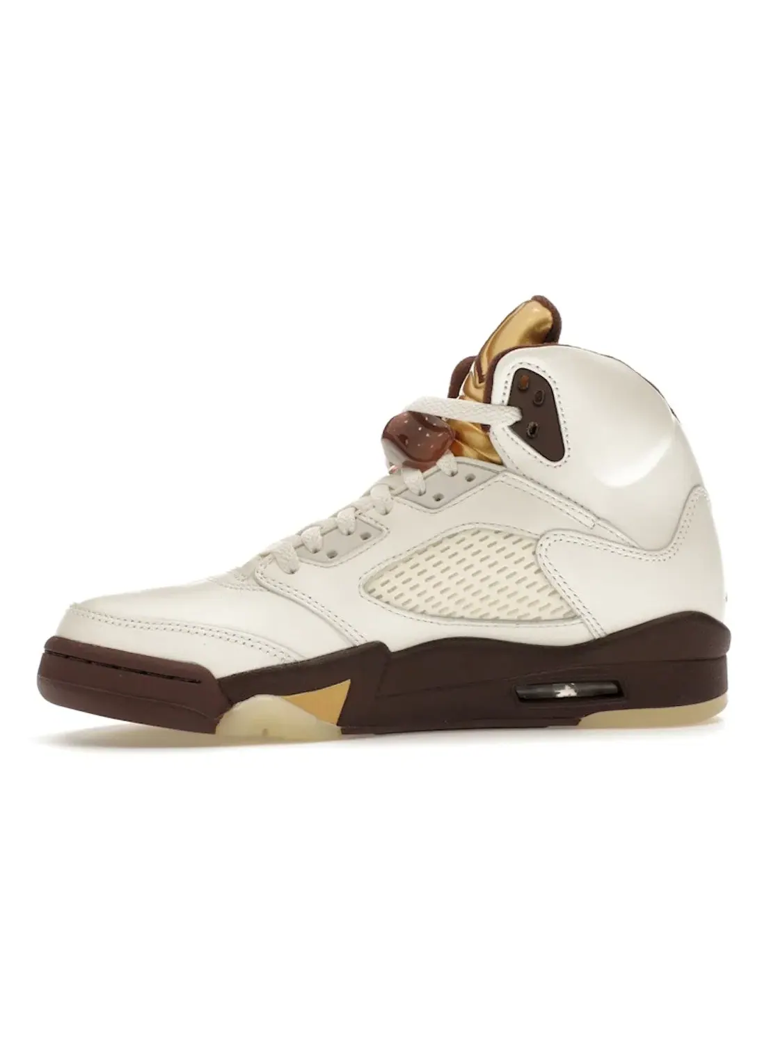 Женские кроссовки с премиальной замшей Jordan 5 Retro Golden Ticket Jordan — изображение 3 из 4, металлик золотистый