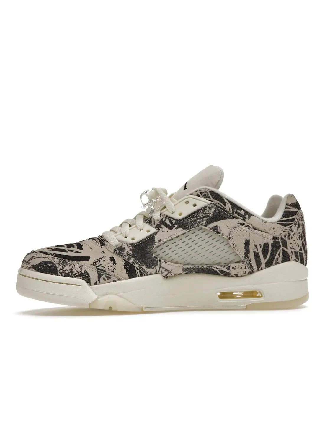 Женские кроссовки Lifestyle с принтом Jordan 5 Retro Low — изображение 3 из 4, белый/черный