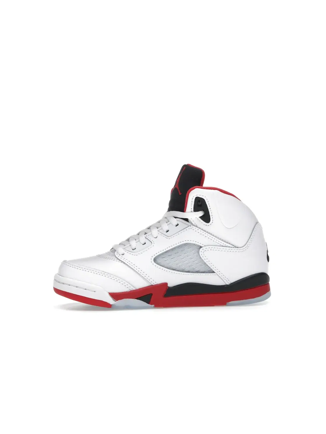 Детские кроссовки Lifestyle с принтом Jordan 5 Retro Jordan — изображение 3 из 4, белый/красный/черный