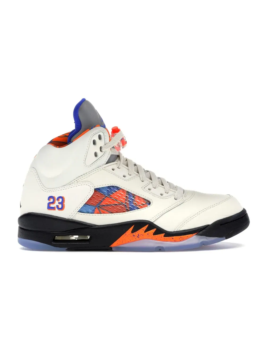 Мужские кроссовки с оригинальным принтом Jordan 5 Retro International Flight Jordan — изображение 1 из 3, синий--черный
