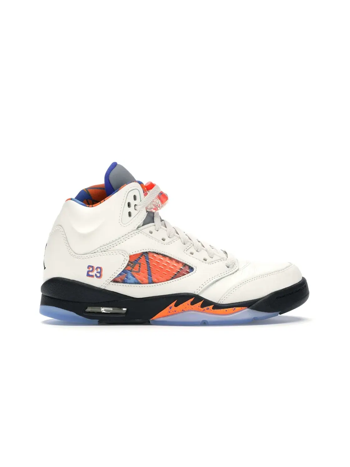 Детские кроссовки Lifestyle с принтом Jordan 5 Retro — изображение 1 из 4, синий--черный