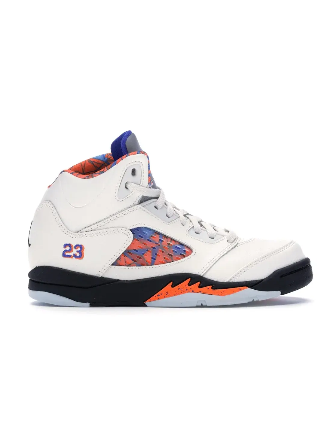 Детские кроссовки с длинным язычком Jordan 5 Retro International Flight Jordan — изображение 1 из 4, синий--черный