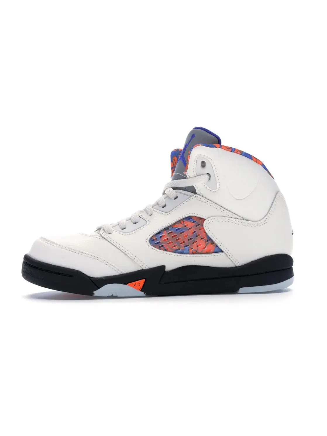 Детские кроссовки с длинным язычком Jordan 5 Retro International Flight Jordan — изображение 3 из 4, синий--черный