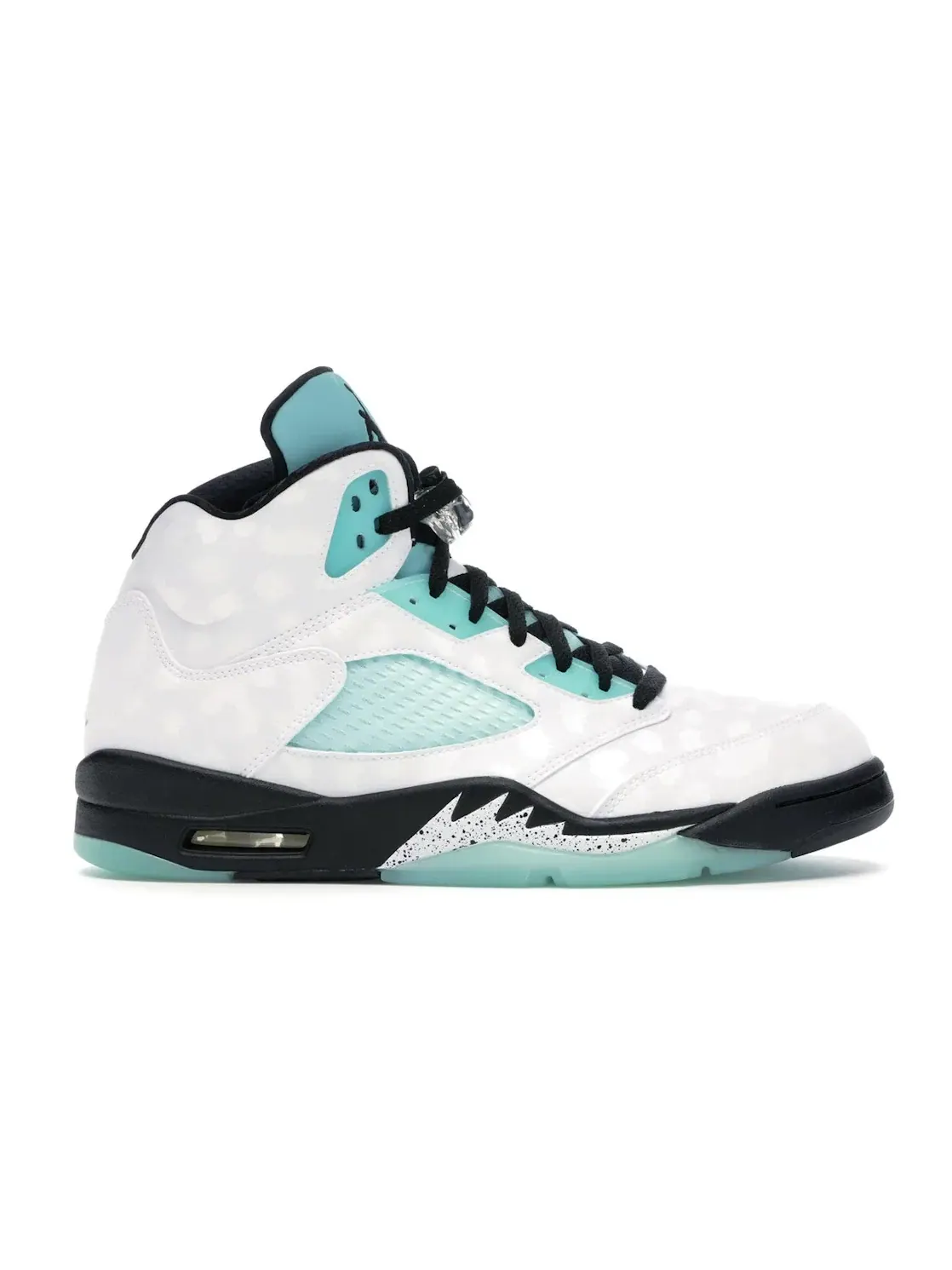 Мужские кроссовки Lifestyle с принтом Jordan 5 Retro Jordan White/Black-White-Island Green — изображение 1 из 4
