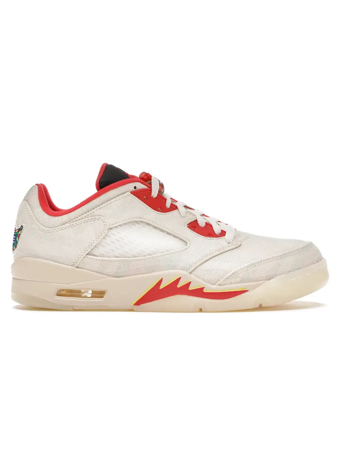 Мужские кроссовки с принтом Jordan 5 Retro Low Jordan — изображение 1 из 4, красный-желтый-белый