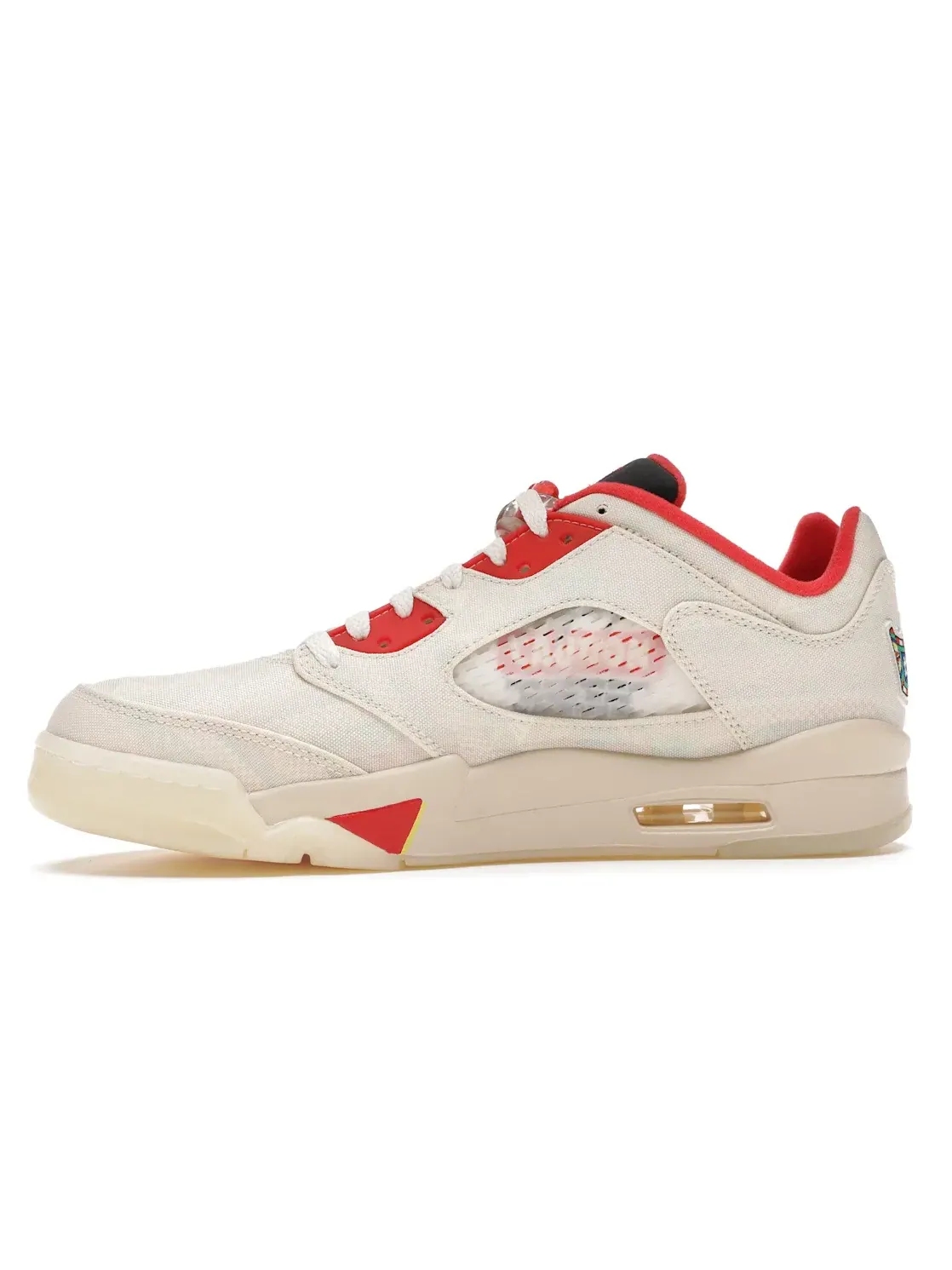 Мужские кроссовки с принтом Jordan 5 Retro Low Jordan — изображение 3 из 4, красный-желтый-белый
