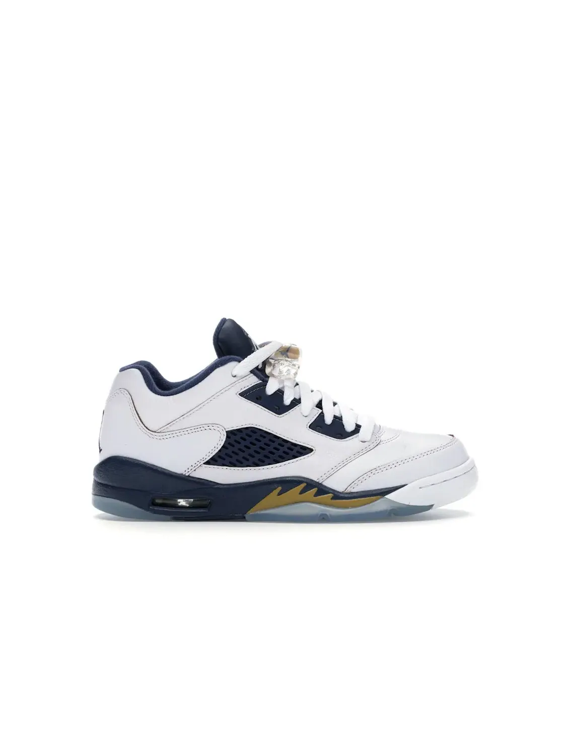 Детские кроссовки Lifestyle Jordan 5 Retro Low Jordan White/Metallic Gold Star-Midnight Navy — изображение 1 из 4