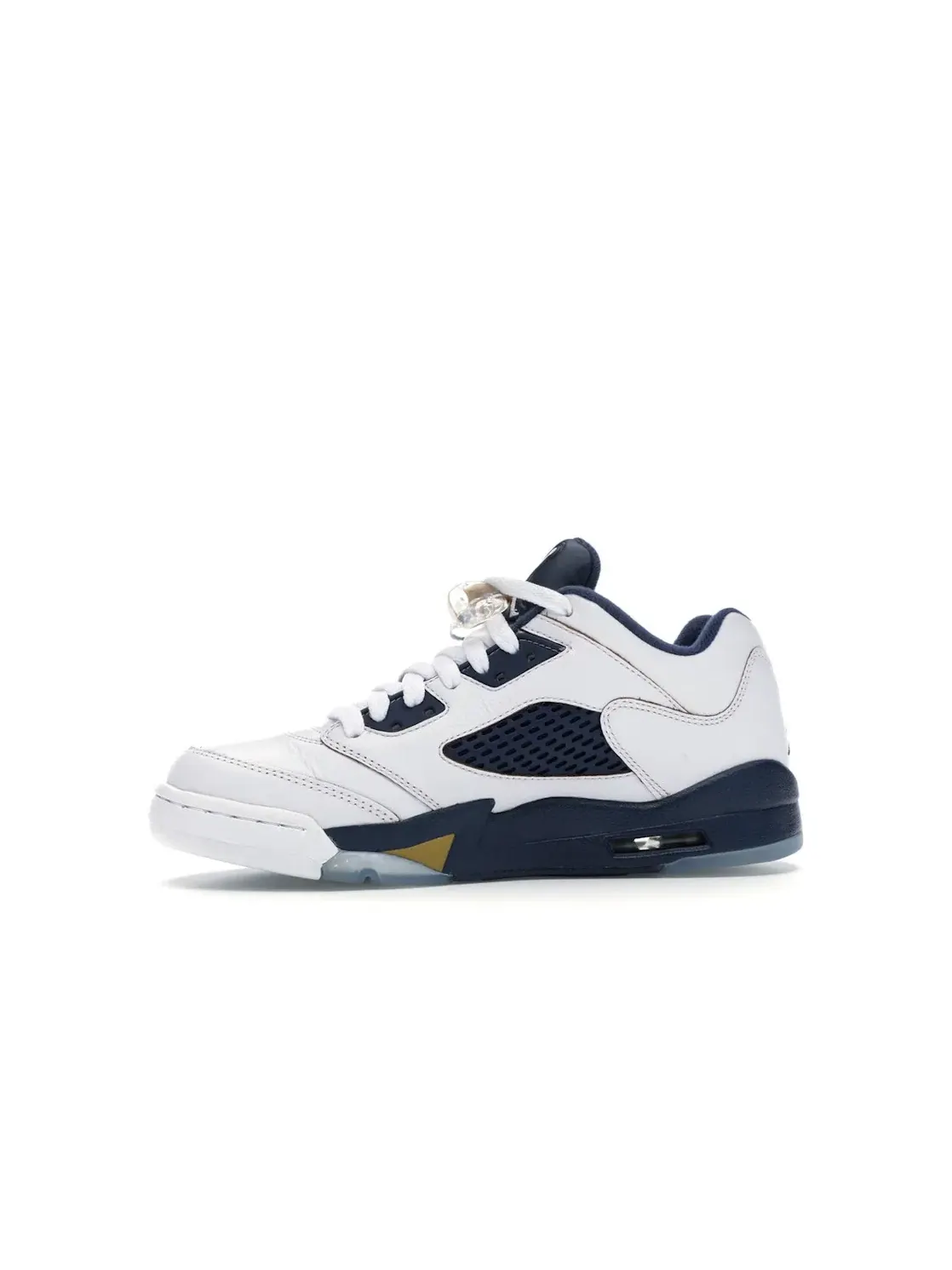 Детские кроссовки Lifestyle Jordan 5 Retro Low Jordan White/Metallic Gold Star-Midnight Navy — изображение 3 из 4