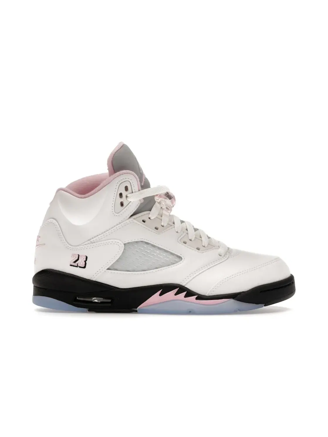 Детские кроссовки с замшей Medium Soft Pink Jordan 5 Retro Jordan — изображение 1 из 3, белый/розовый/черный