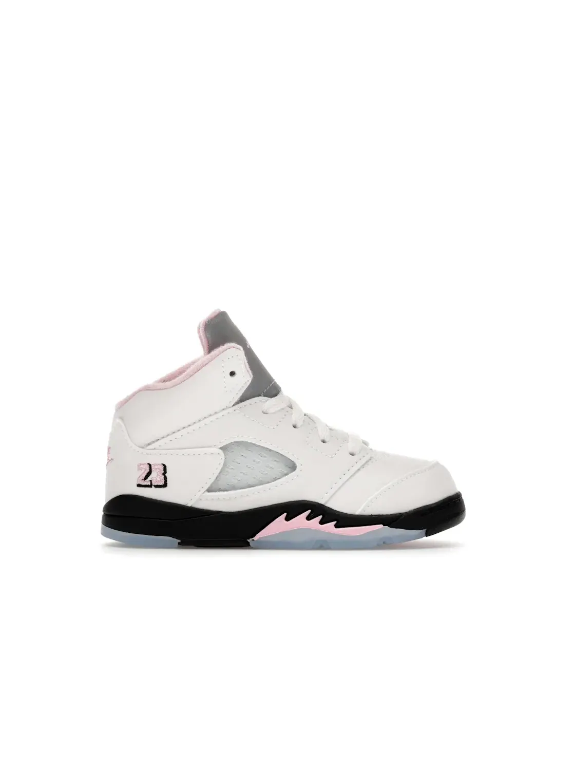 Детские кроссовки Lifestyle с длинным языком Jordan 5 Retro — изображение 1 из 4, белый/розовый/черный