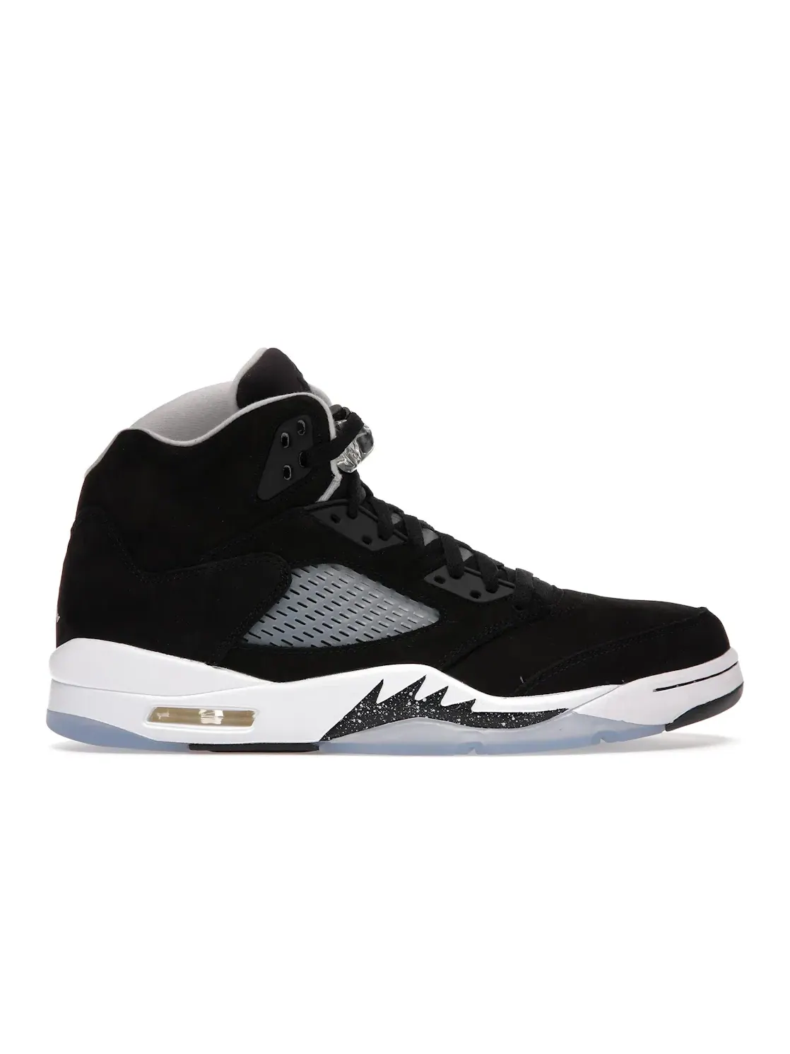 Мужские кроссовки с верхом из Durabuck Jordan 5 Retro Moonlight Jordan — изображение 1 из 4, черный/серый-белый