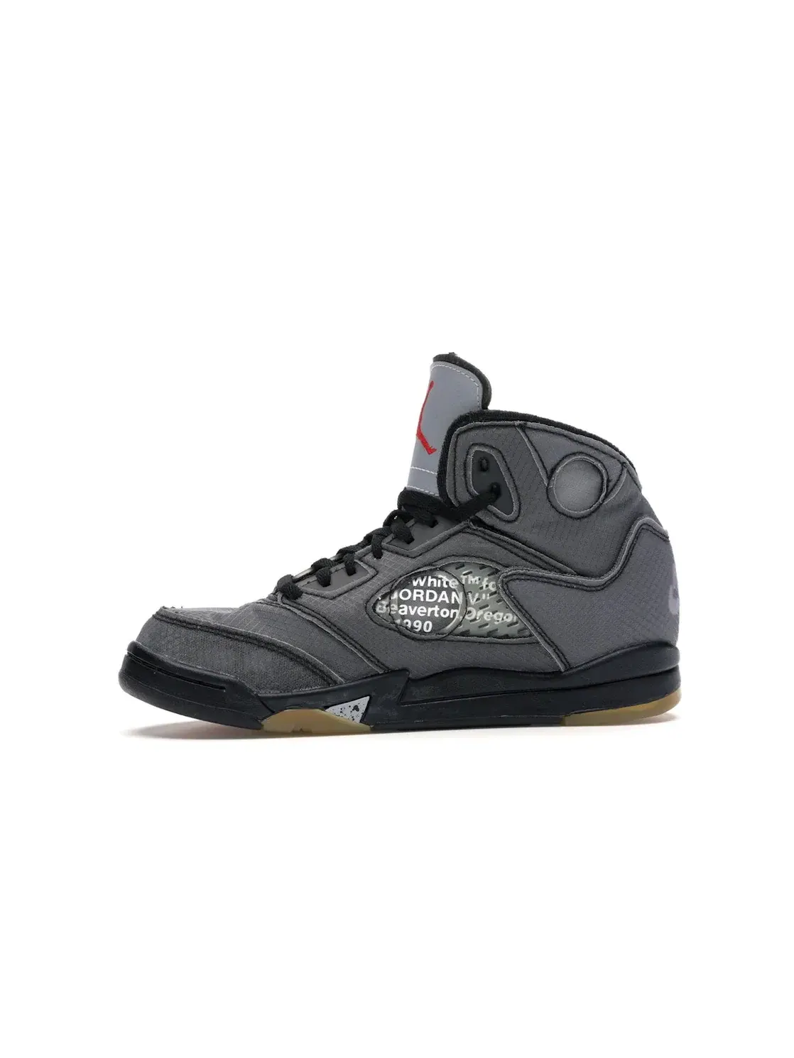 Детские кроссовки Lifestyle с принтом Jordan 5 Retro — изображение 3 из 4, черный/-красный