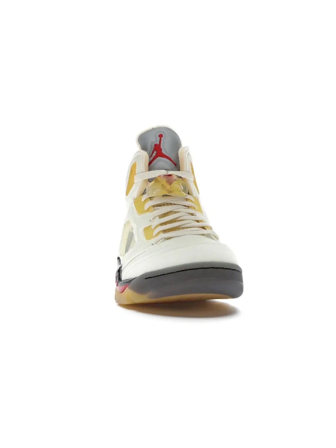 Мужские кроссовки с принтом Jordan 5 Retro Off-White — изображение 2 из 4, красный--черный