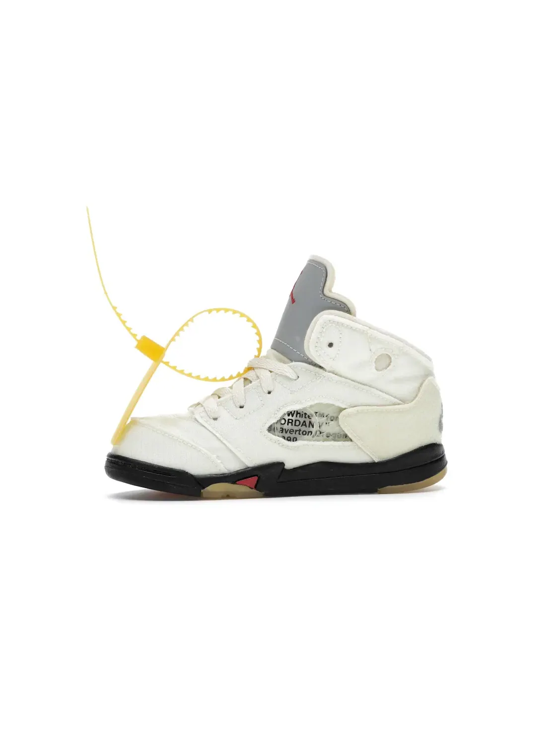 Детские кроссовки Lifestyle с принтом Jordan 5 Retro — изображение 3 из 4, красный--черный