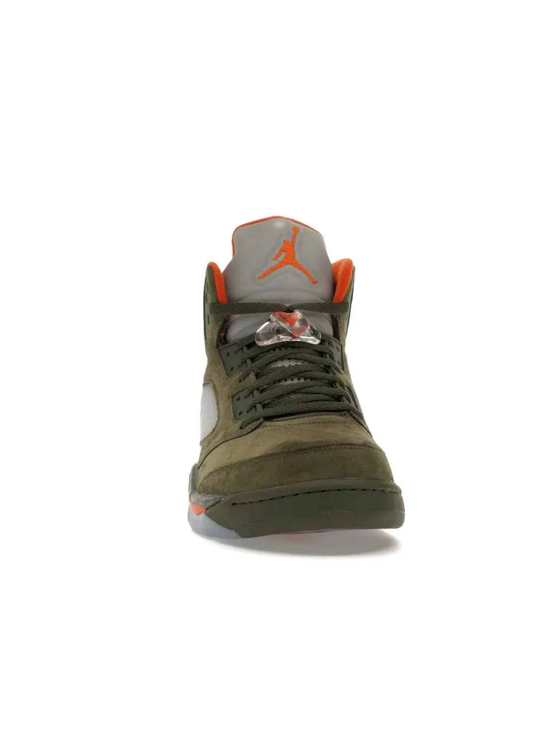 Мужские кроссовки с замшевым верхом Jordan 5 Retro — изображение 2 из 4, оливковый/оранжевый