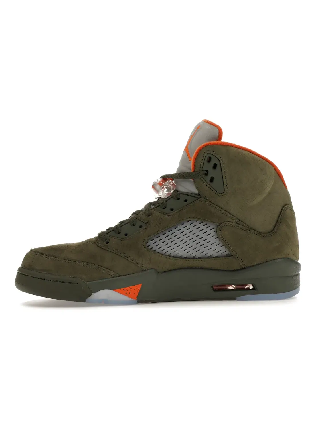 Мужские кроссовки с замшевым верхом Jordan 5 Retro — изображение 3 из 4, оливковый/оранжевый