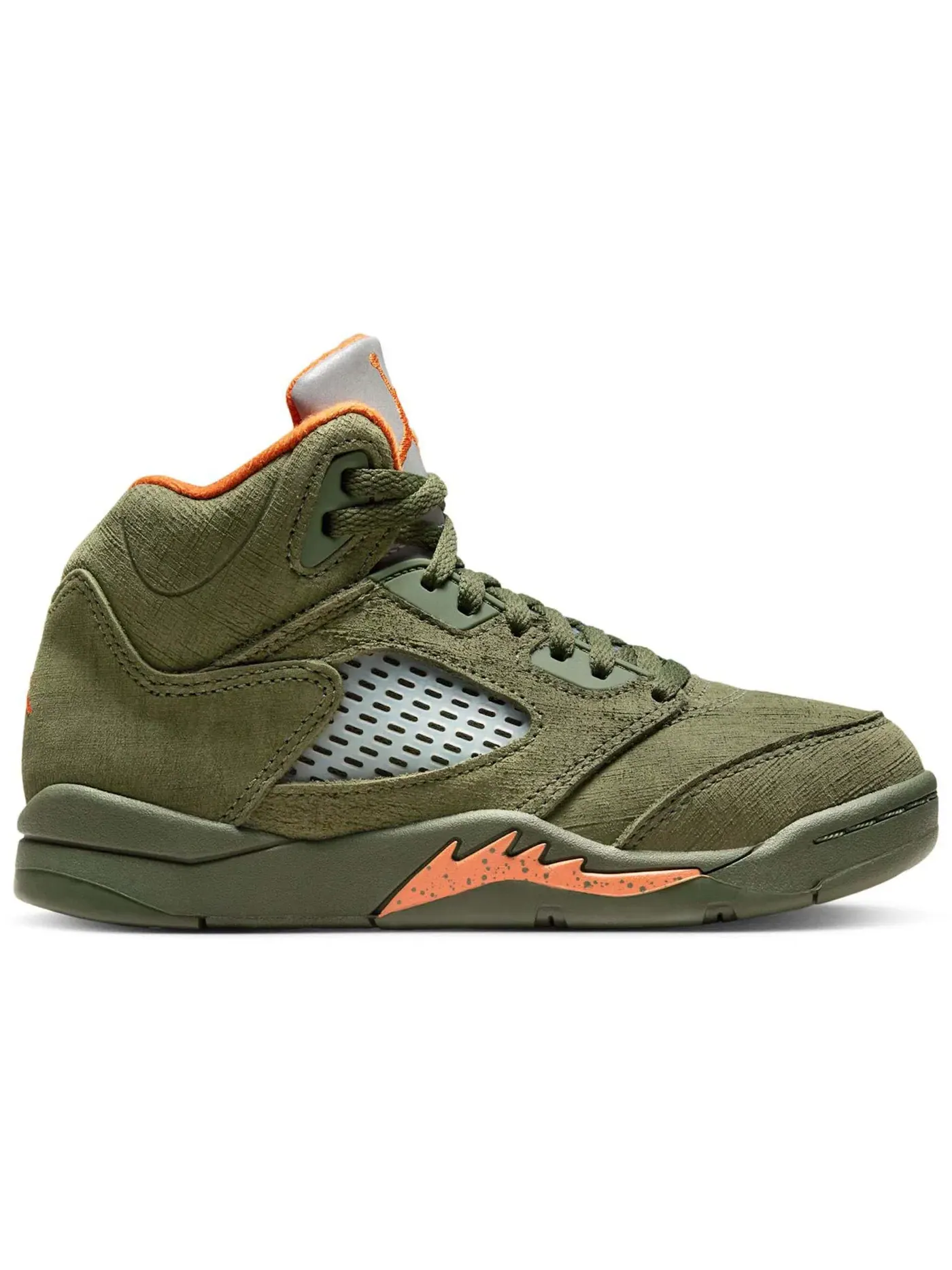 Детские кроссовки Lifestyle Jordan 5 Retro — изображение 1 из 1, оливковый/оранжевый