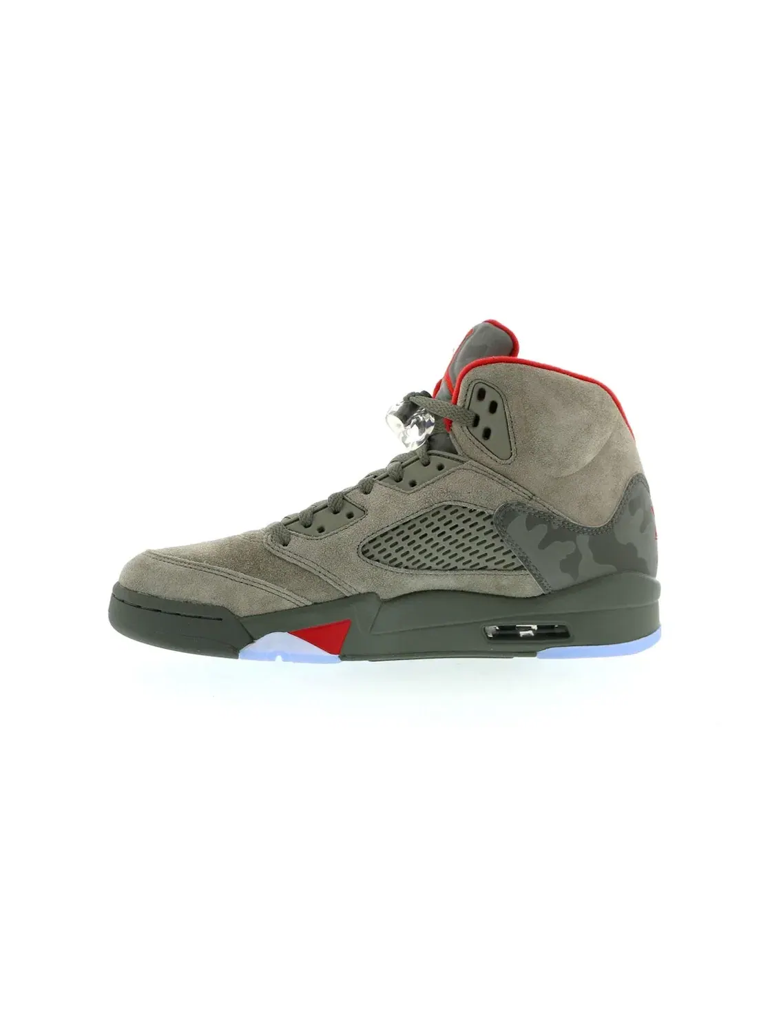 Мужские кроссовки с принтом камуфляж Jordan 5 Retro Jordan — изображение 3 из 4, темный/красный