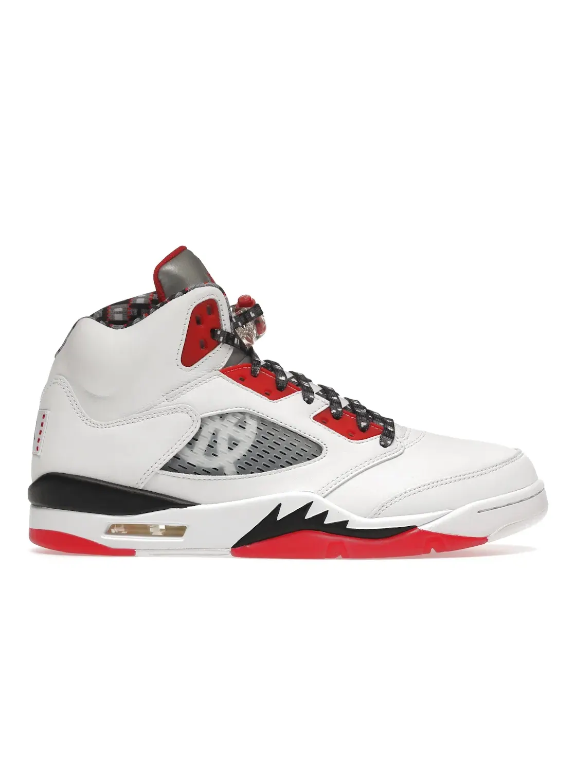 Мужские кроссовки с принтом Jordan 5 Retro Quai 54 Jordan — изображение 1 из 4, белый/красный-черный