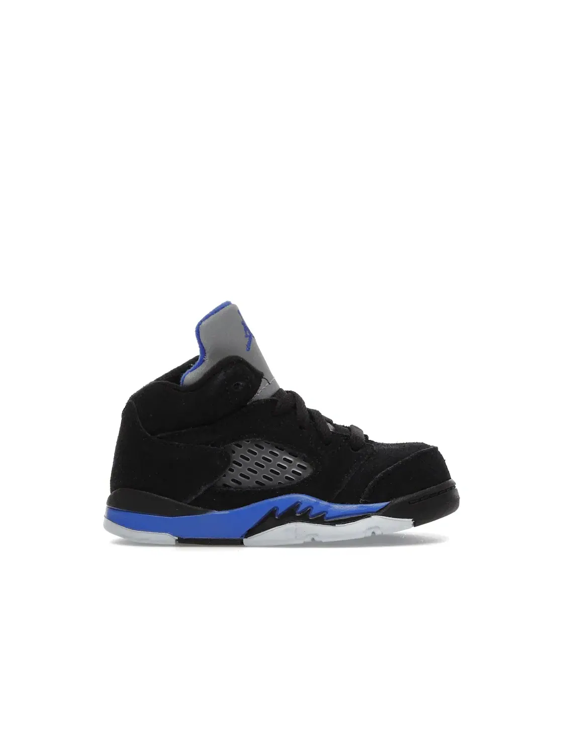 Детские кроссовки с сетчатыми вставками Jordan 5 Retro Jordan — изображение 1 из 4, черный/синий-серебристый
