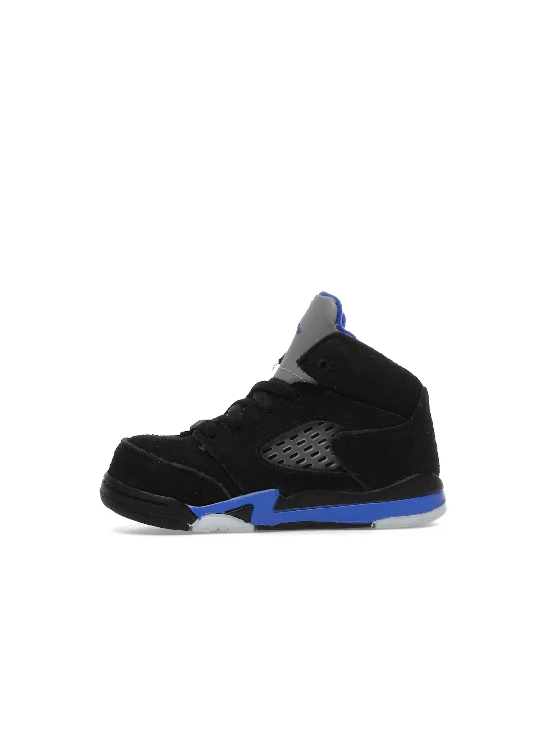 Детские кроссовки с сетчатыми вставками Jordan 5 Retro Jordan — изображение 3 из 4, черный/синий-серебристый
