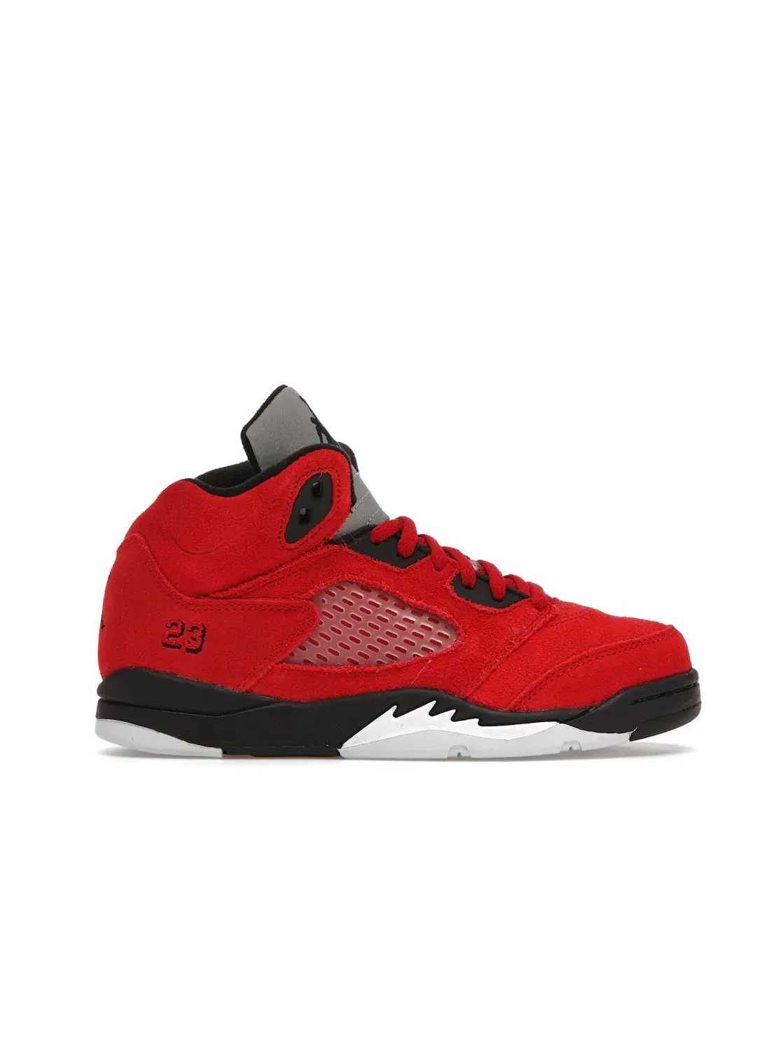 Детские кроссовки с замшевым верхом Jordan 5 Retro Raging Bull Red — изображение 1 из 4, красный/черный-белый