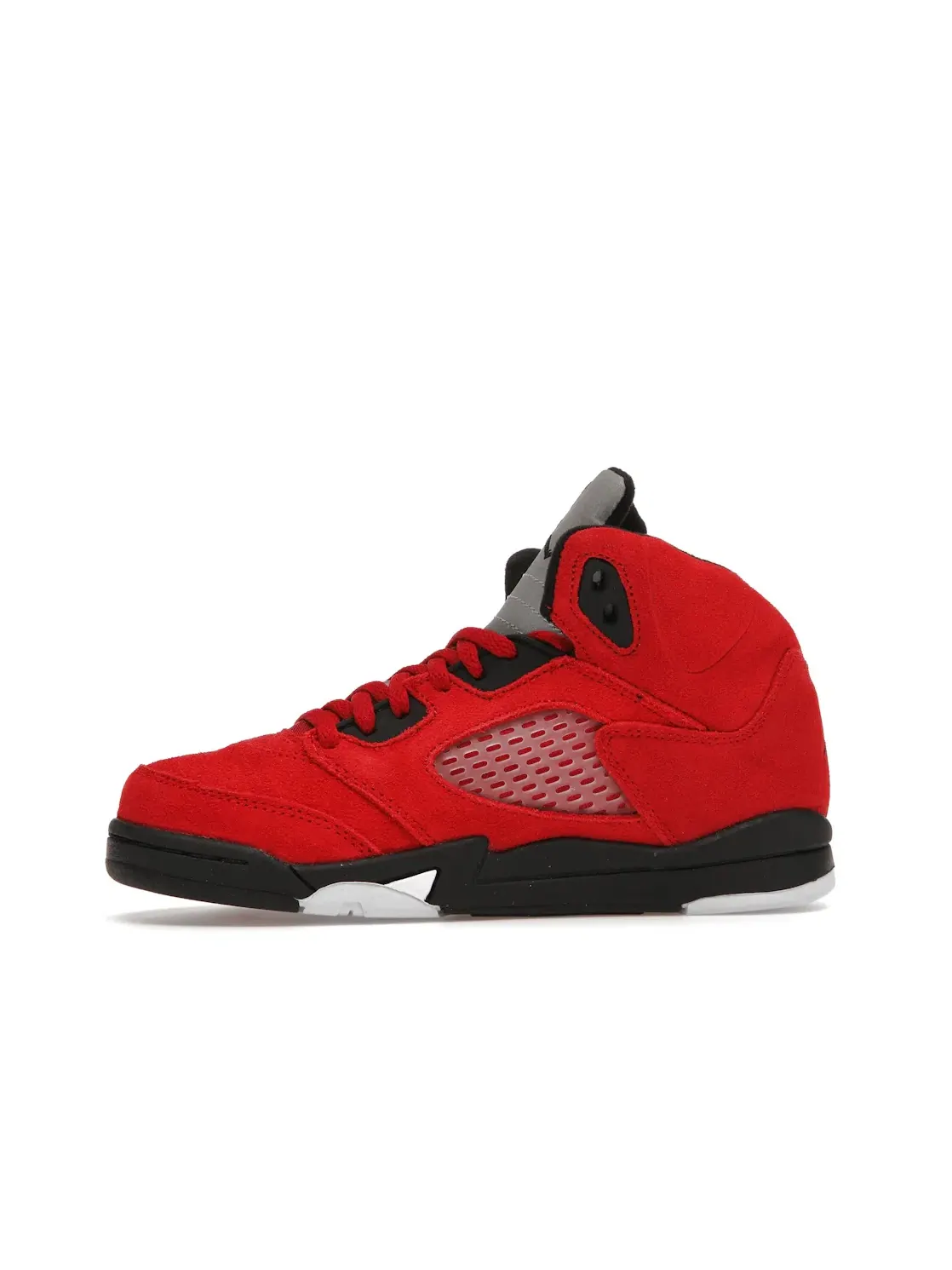 Детские кроссовки с замшевым верхом Jordan 5 Retro Raging Bull Red — изображение 3 из 4, красный/черный-белый