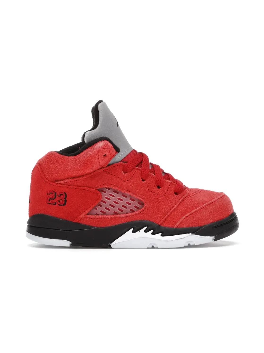Детские кроссовки с замшевым верхом Jordan 5 Retro — изображение 1 из 4, красный/черный-белый