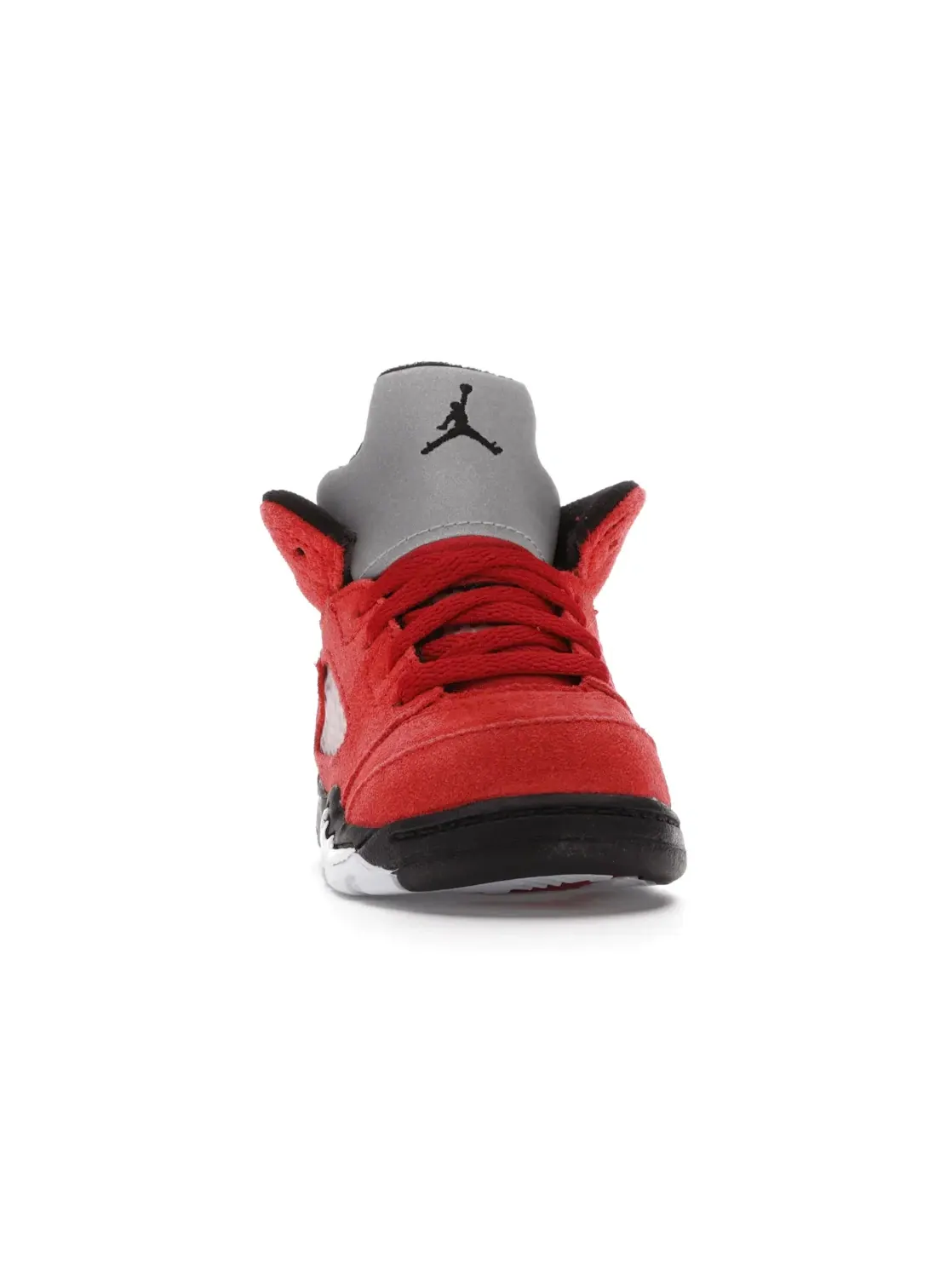 Детские кроссовки с замшевым верхом Jordan 5 Retro — изображение 2 из 4, красный/черный-белый