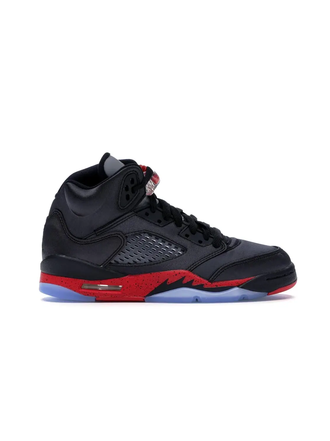 Детские кроссовки с сатиновым верхом Jordan 5 Retro — изображение 1 из 4, черный/красный